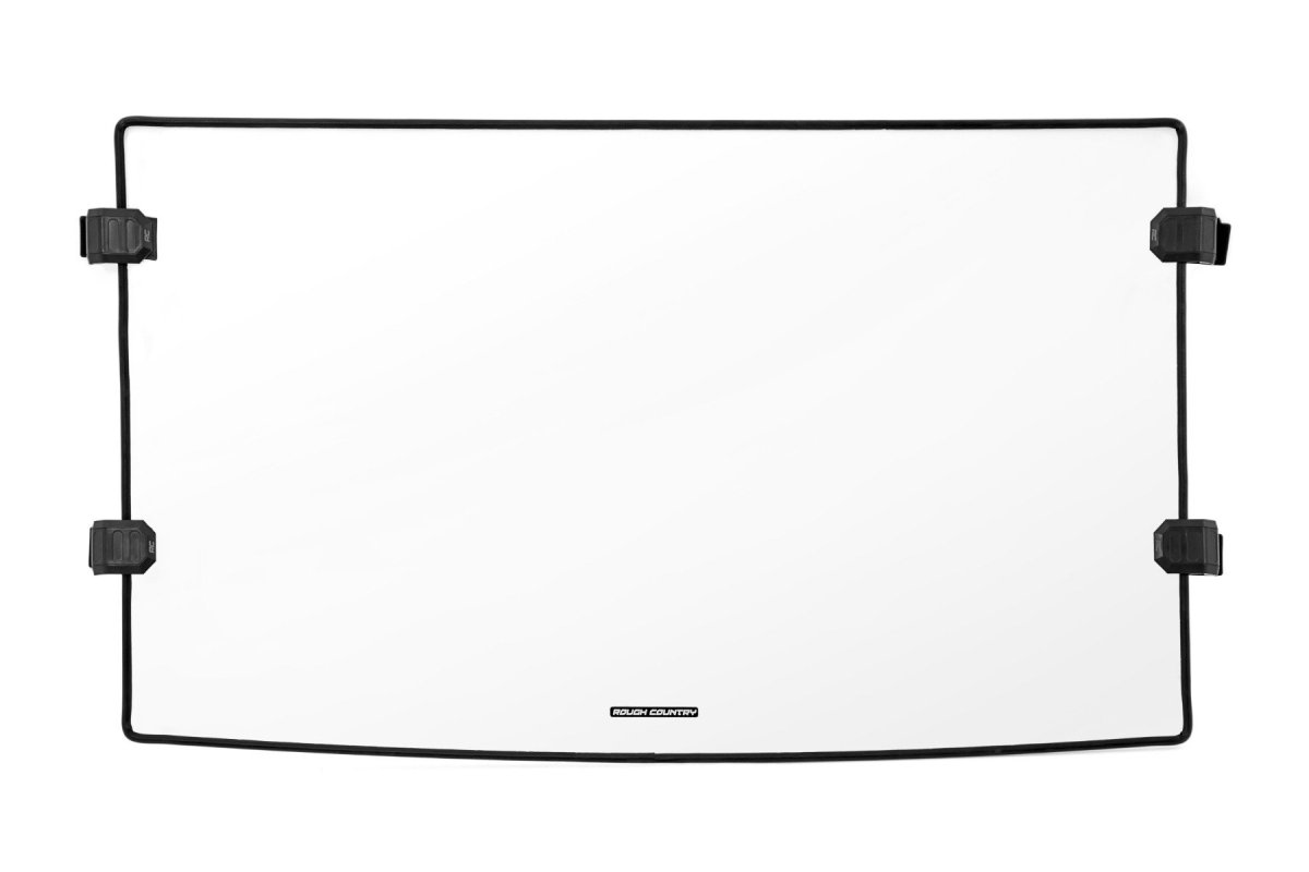 Can-Am Defender MAX HD10 Lone Star CAB Full Windshield - Rough Country - Scratch Resistant - 2023+